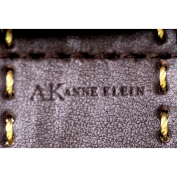 Anne Klein BROWN REAL LEATHER STITCH 1.5"Wd DRESS CASUAL WOMEN'S BELT Sz XL (I32 - Picture 16 of 16